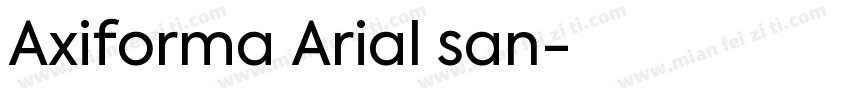Axiforma Arial san字体转换